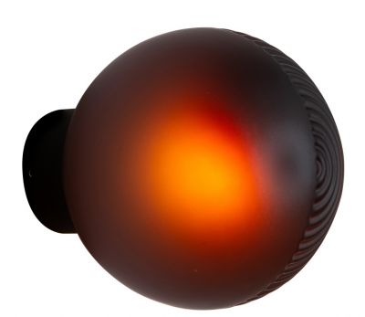 Stellar Wandleuchte in Aubergine und Schwarz von Pulpo, modernes Design, indirektes Licht.